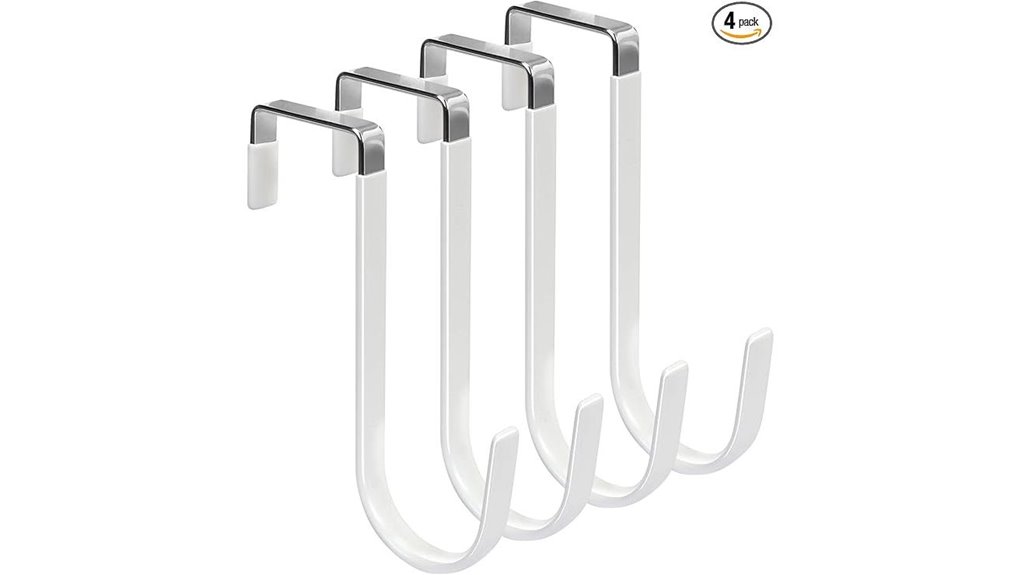 four heavy duty door hooks