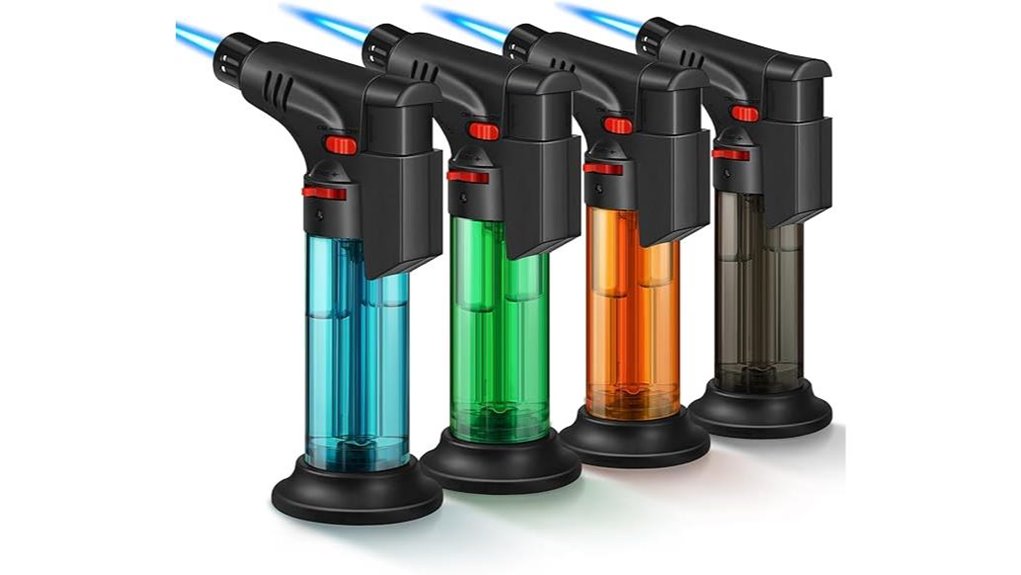 four mini windproof jets