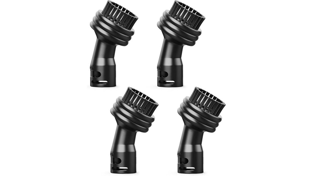 four nylon steamer brushes