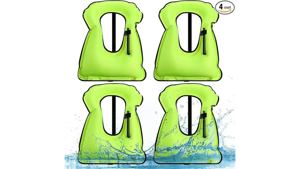 four piece adult inflatable vests