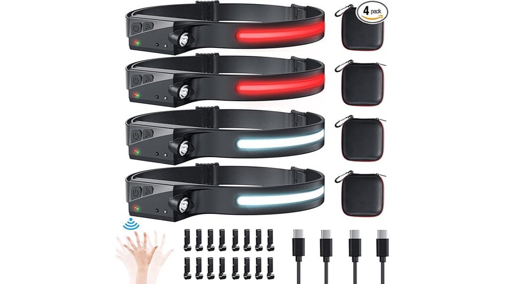 four piece wide beam led headlamps