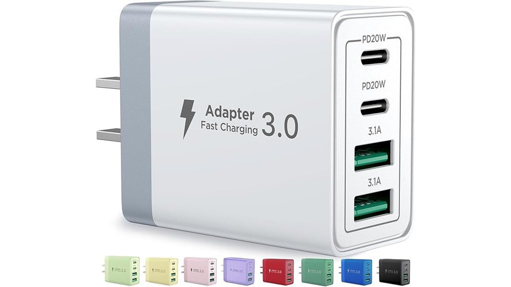 four port 40w usb c