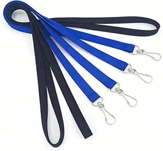 four retractable badge holders