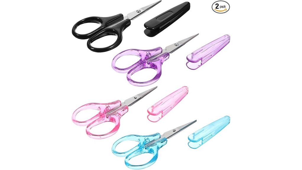 four tsa approved 4 color scissors