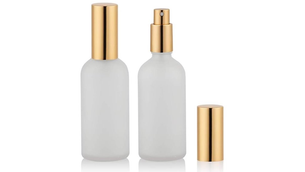 frosted 3 4oz dual atomizers