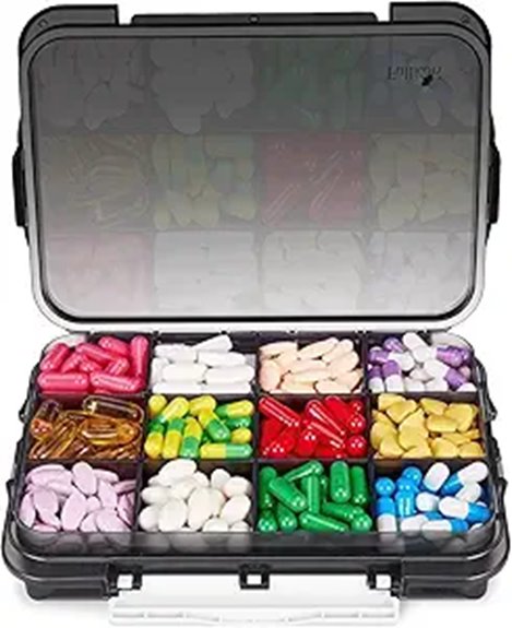 fullicon 12 compartment moisture proof case