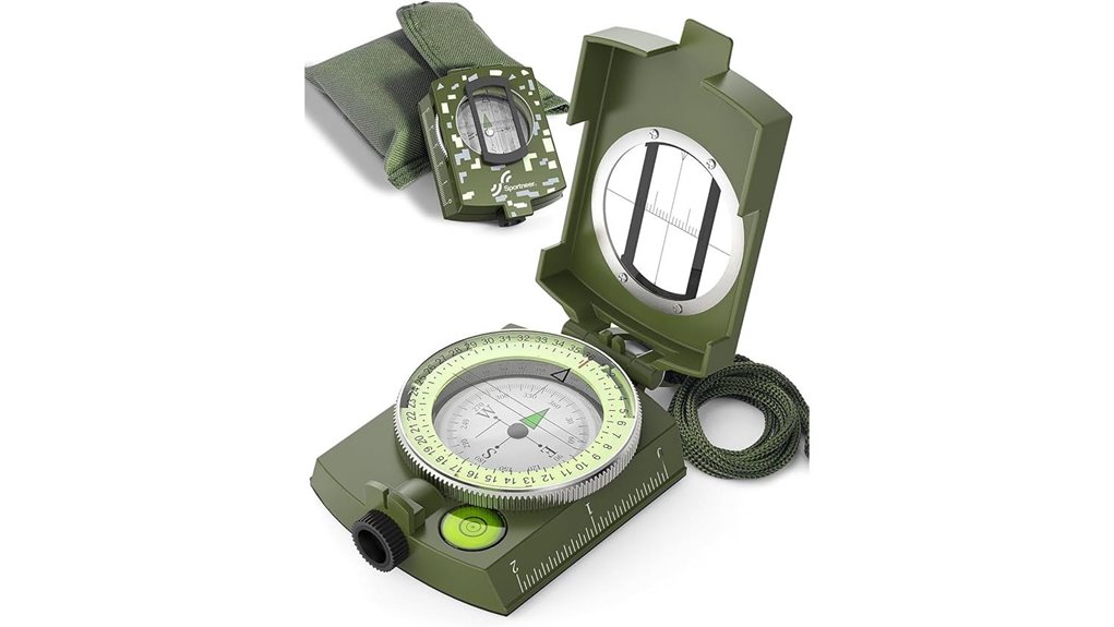glow in dark hiking compass kit