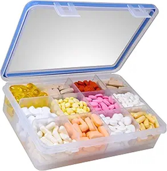 gms 12 compartment vitamin organizer