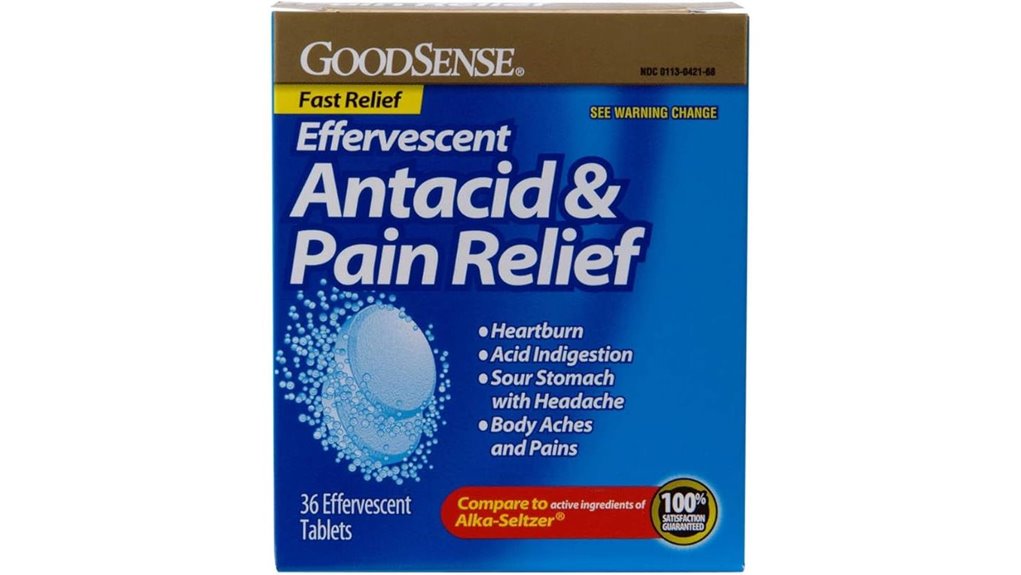 goodsense blue effervescent antacid