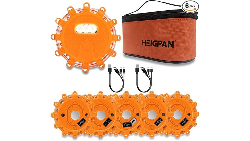 gp906b 6 pack led flares