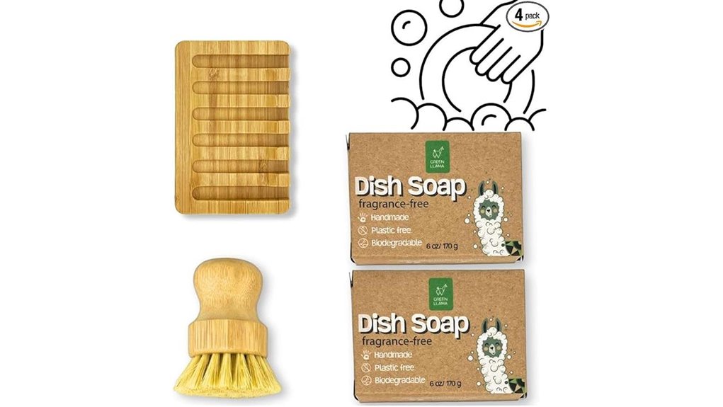 green llama coconut soap