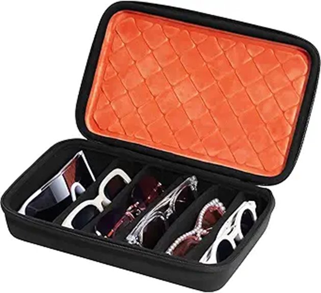 hard shell sunglasses organizer