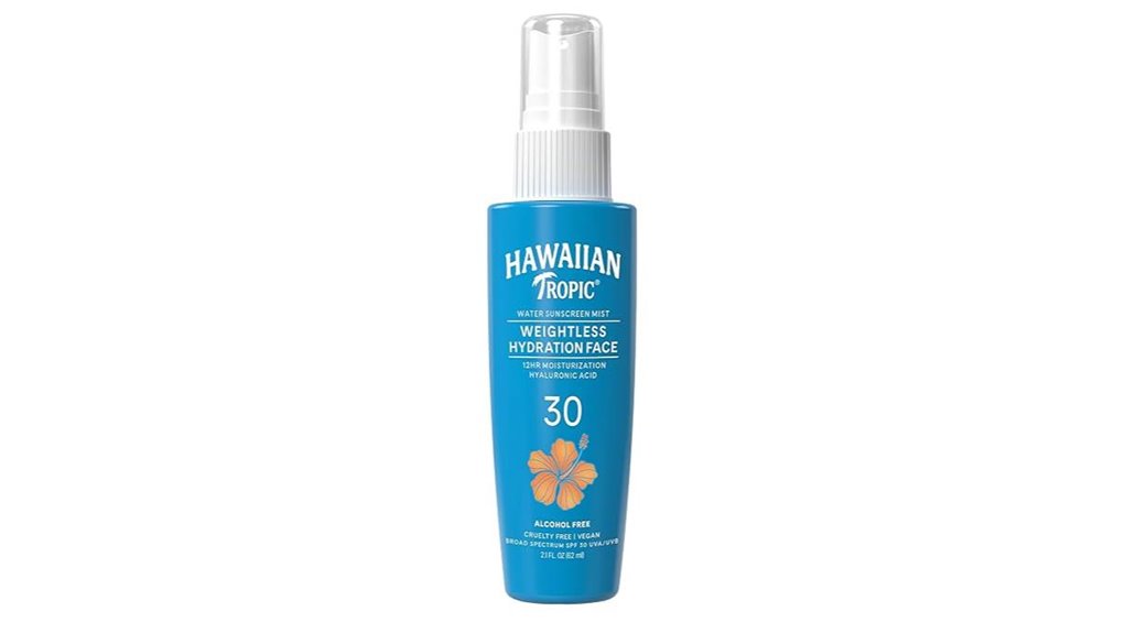 hawaiian tropic spf30 mist