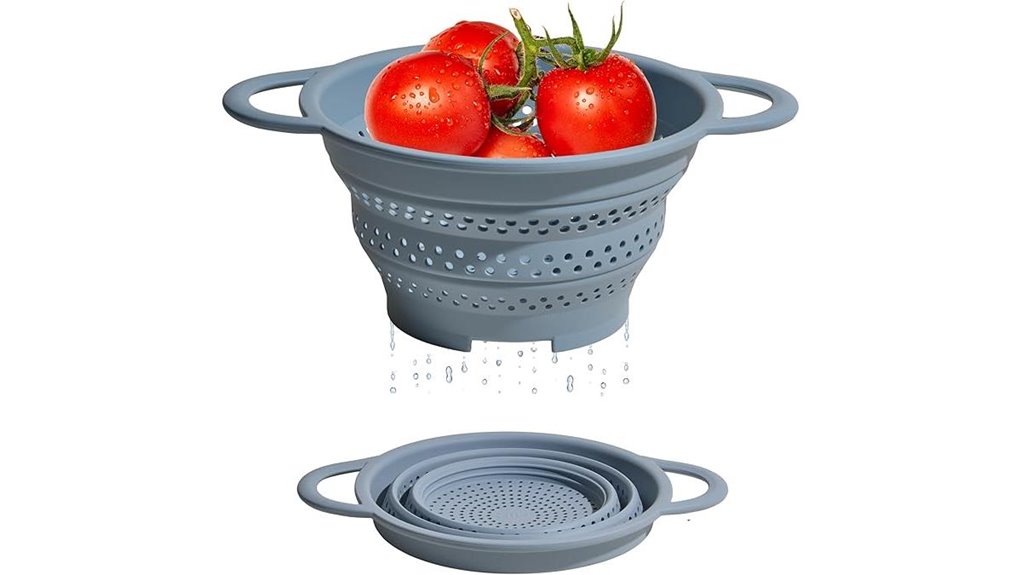 heat resistant collapsible kitchen strainer