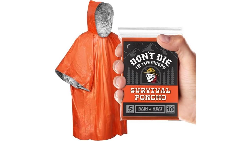 heat resistant mylar survival poncho