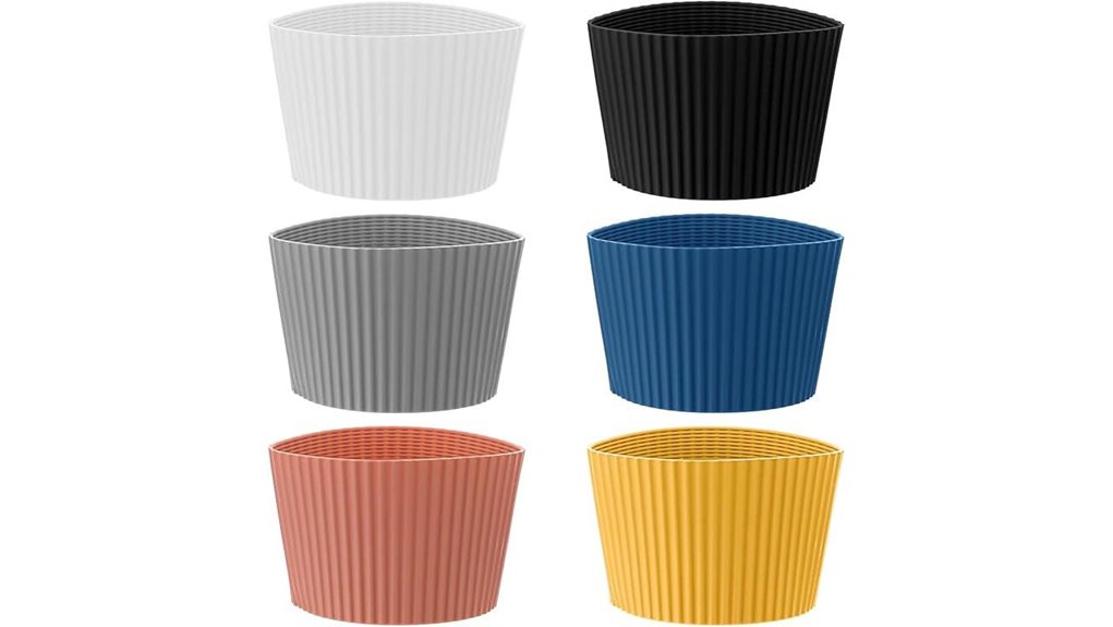 heat resistant silicone cup sleeves