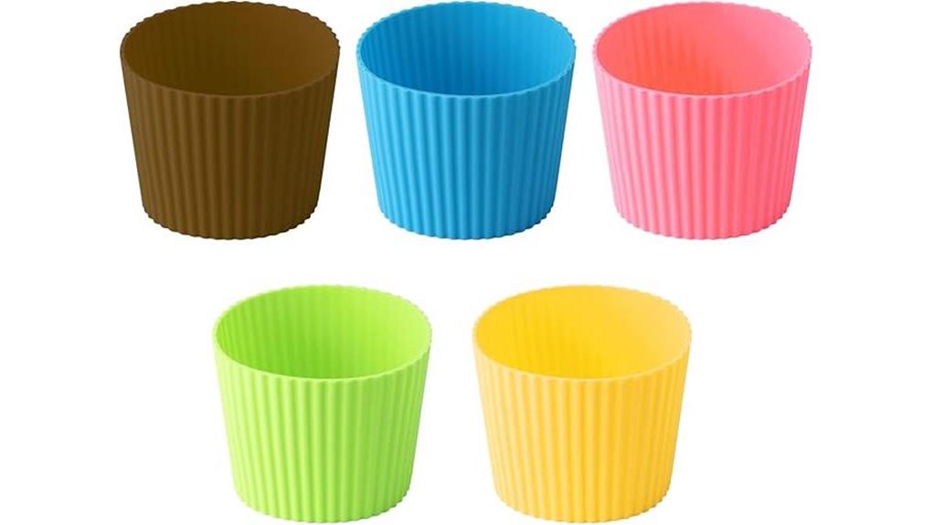 heat resistant silicone cup sleeves