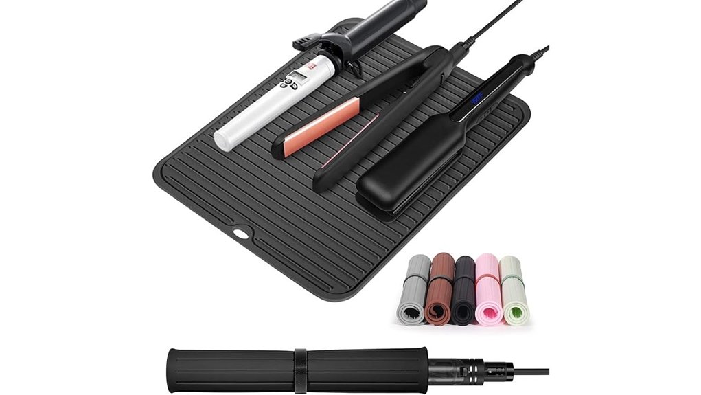 heat resistant silicone hair mat