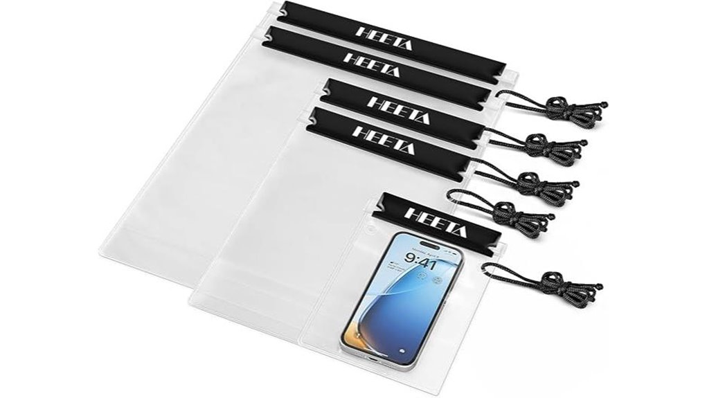 heeta 5 pack clear waterproof