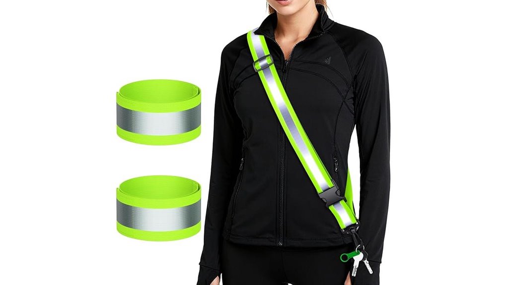 high visibility reflective sash armbands