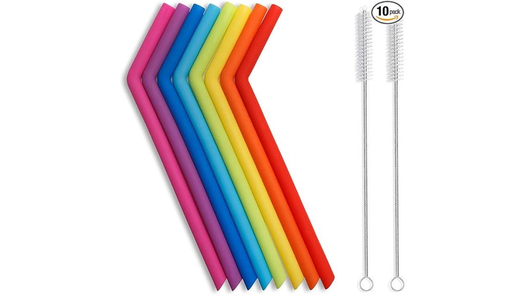 hiware reusable silicone straws
