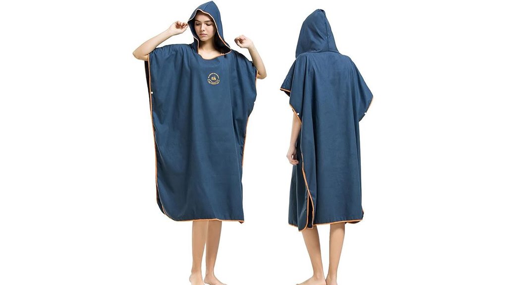 hooded microfiber surf poncho