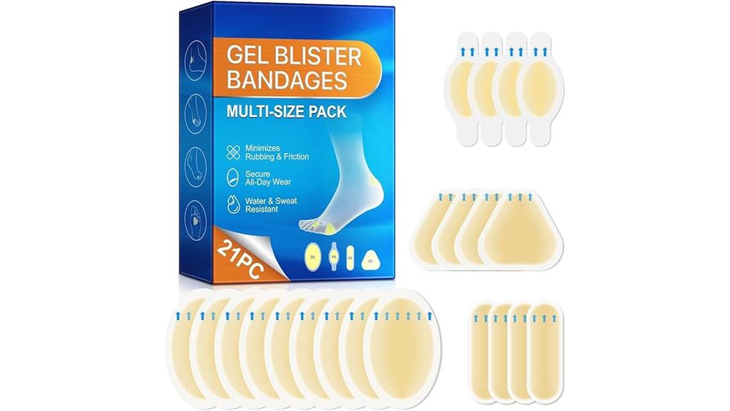 hydrocolloid water resistant blister bandages