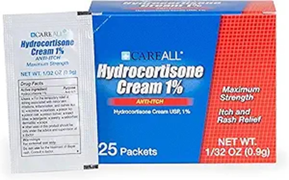 hydrocortisone 1 25 pack cream