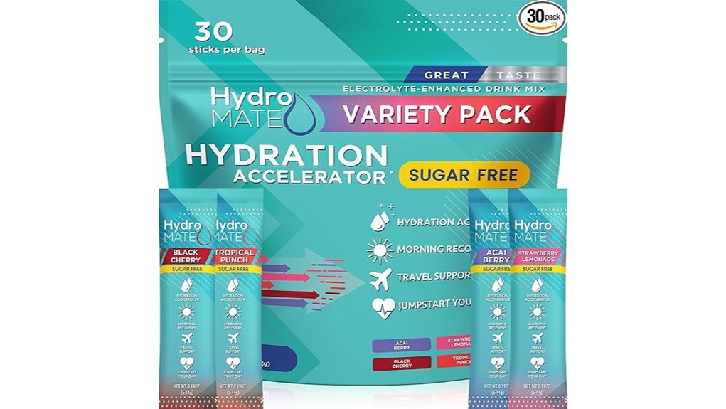 hydromate sugar free electrolyte packets