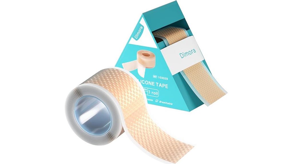 hypoallergenic pain free silicone tape