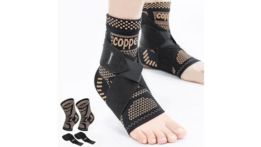 indeemax copper ankle 2 pack