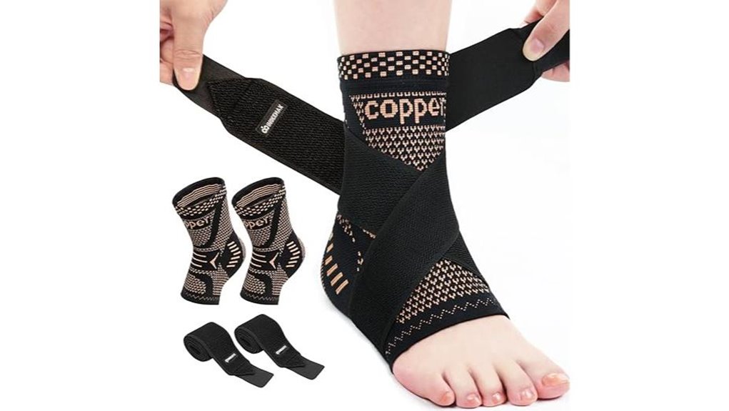 indeemax copper ankle brace