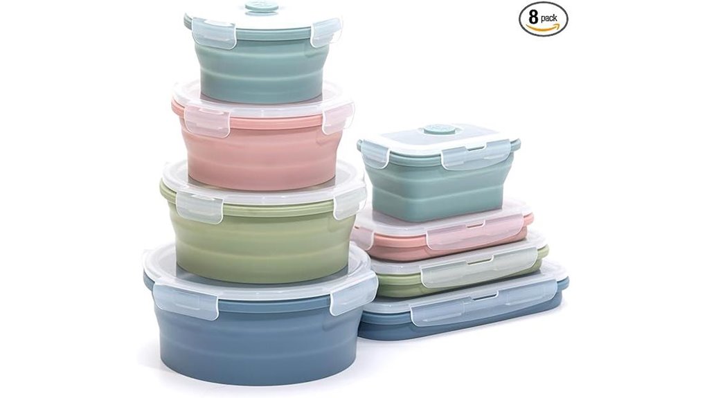 indigo collapsible silicone containers