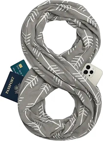 infinity scarf hidden zipper
