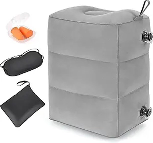 inflatable 3 layer footrest pillow