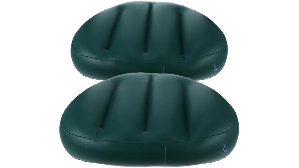inflatable back supporting boat seat