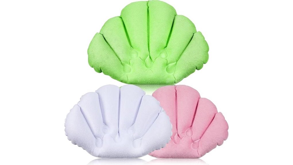 inflatable bath pillow trio