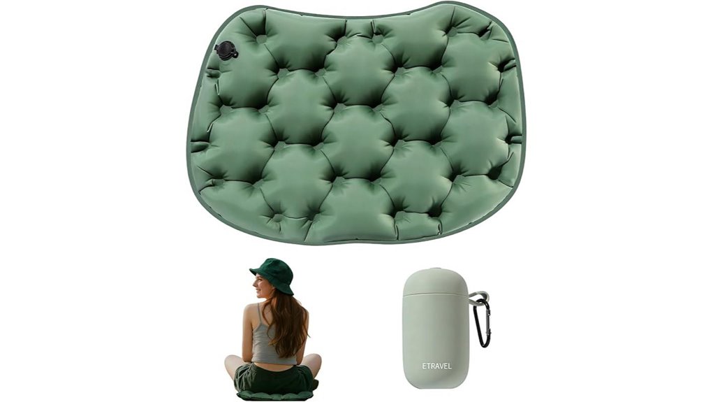 inflatable green seat pad