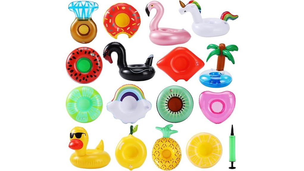 inflatable pool drink holders