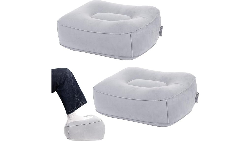 inflatable travel leg rest