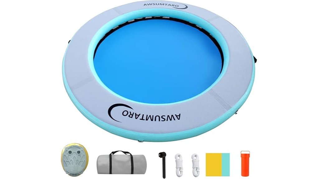 inflatable water hammock dock