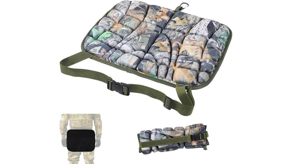 insulated camo hunting seat