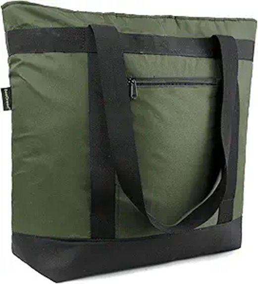 insulated leakproof green tote