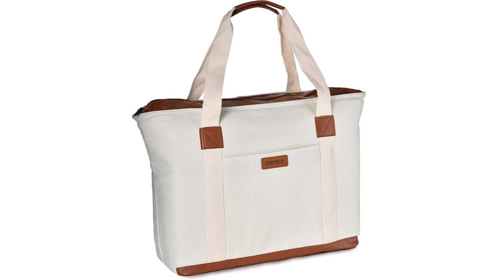 insulated reusable grocery tote