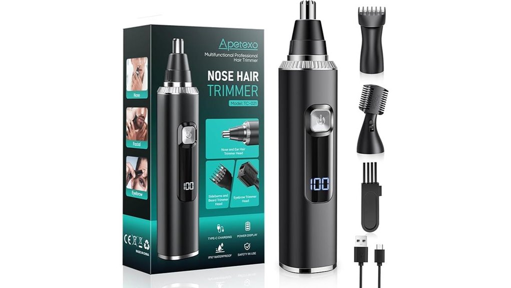 ipx7 waterproof nose trimmer