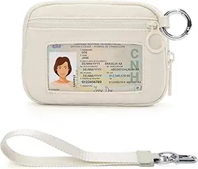 iris wallet keychain zip