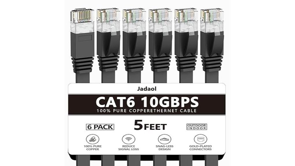 jadaol 5ft cat6 pack