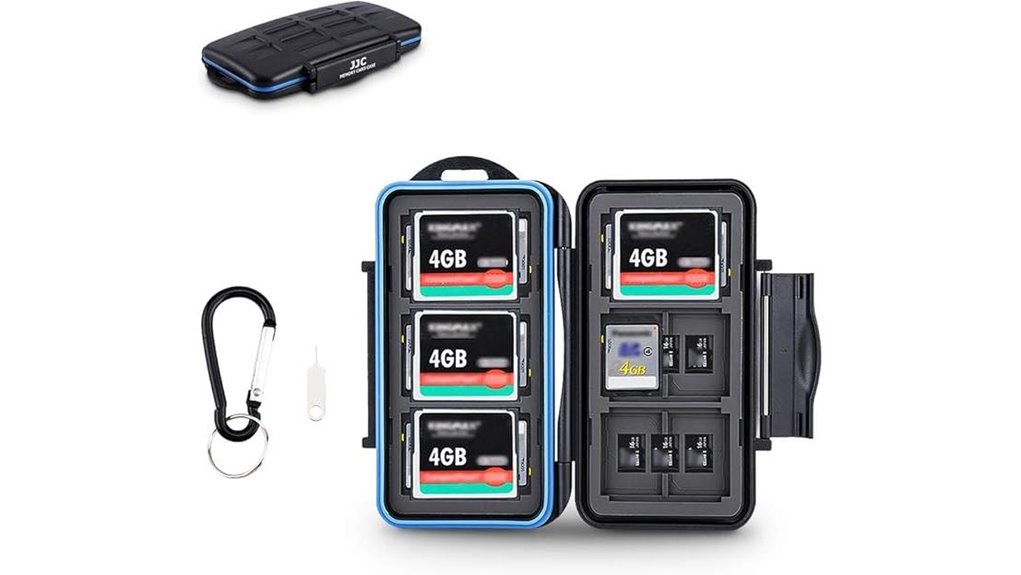 jjc waterproof cardcase 6cf 12sd 18micro