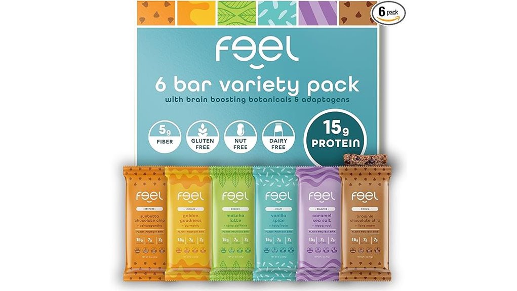keto 6 flavor vegan bars