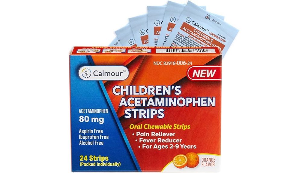 kids pain fever chewables